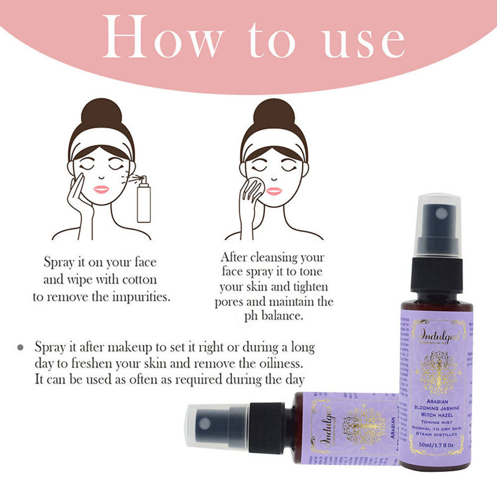 Indulgeo Essentials Arabian Blooming Jasmine Witch Hazel Toning Mist
