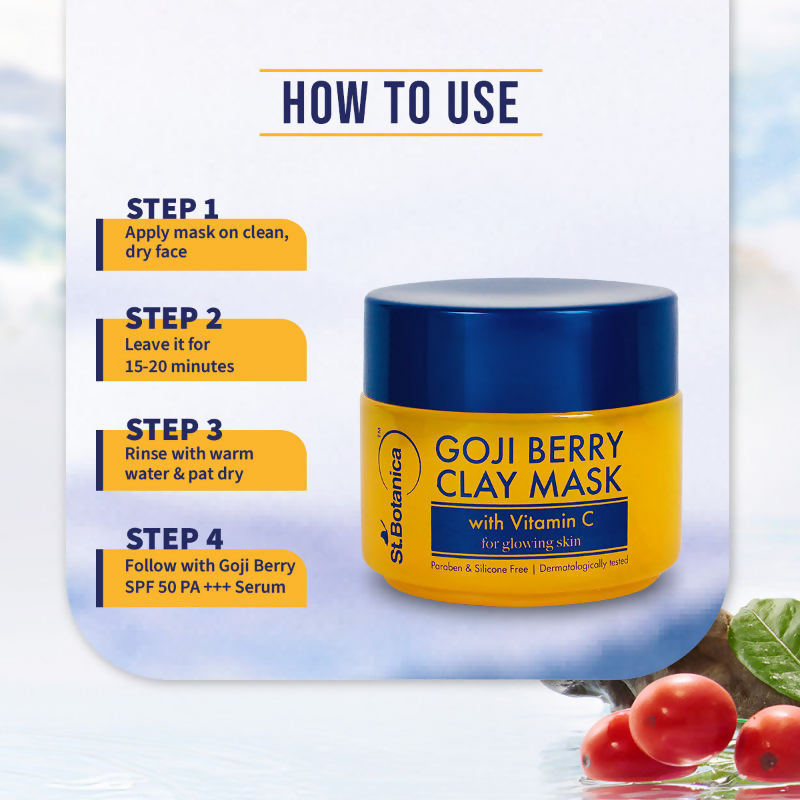 St.Botanica Goji Berry Face Mask With Goji Berry & Vitamin C For Youthful Glow