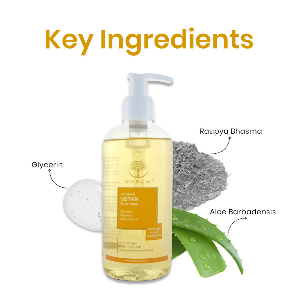 Wild Organic Glowing Ubtan Body Wash