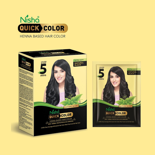 Nisha Henna Based Quick Hair Color Black
