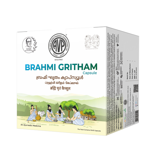 AVP Ayurveda Brahmi Gritham Capsules