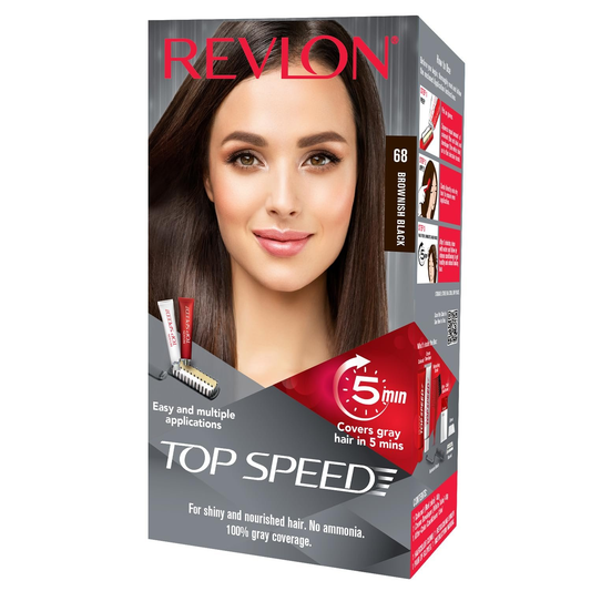 Revlon Top Speed Hair color Women - Brownish Black 68