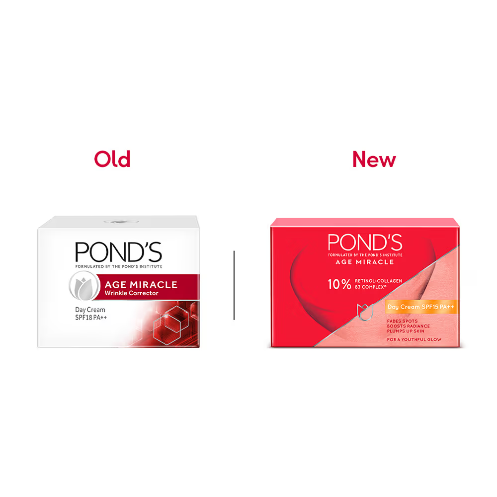 Ponds Youthful Miracle Hexyl Retinol Complex, Renew & Repair Day Cream 50g SPF 15 PA++