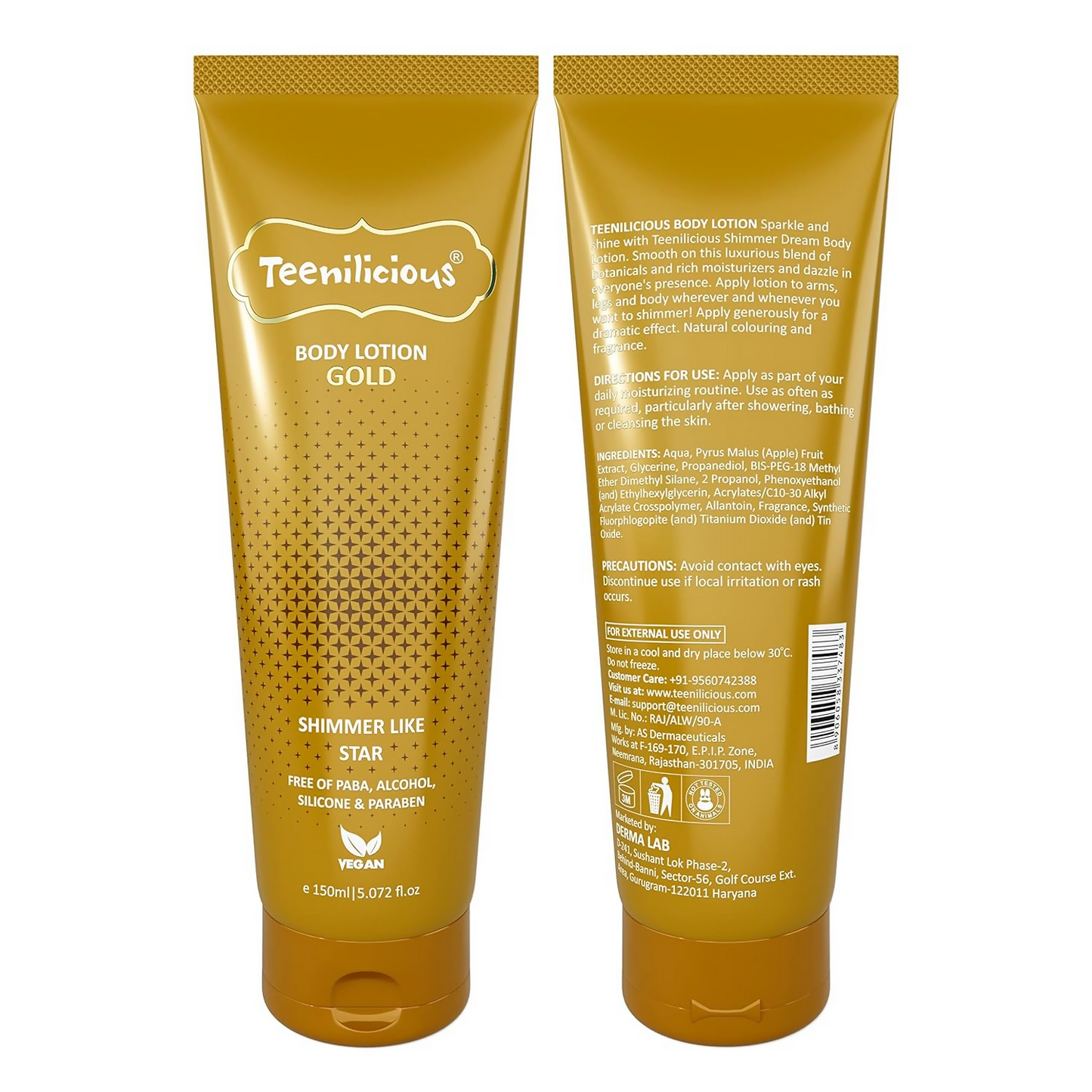 Teenilicious Gold Sparkle Body Lotion