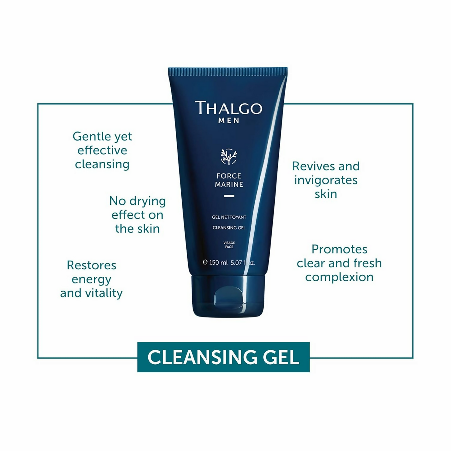 Thalgo Cleansing Gel - Refreshing Purifying Men’s Face Wash