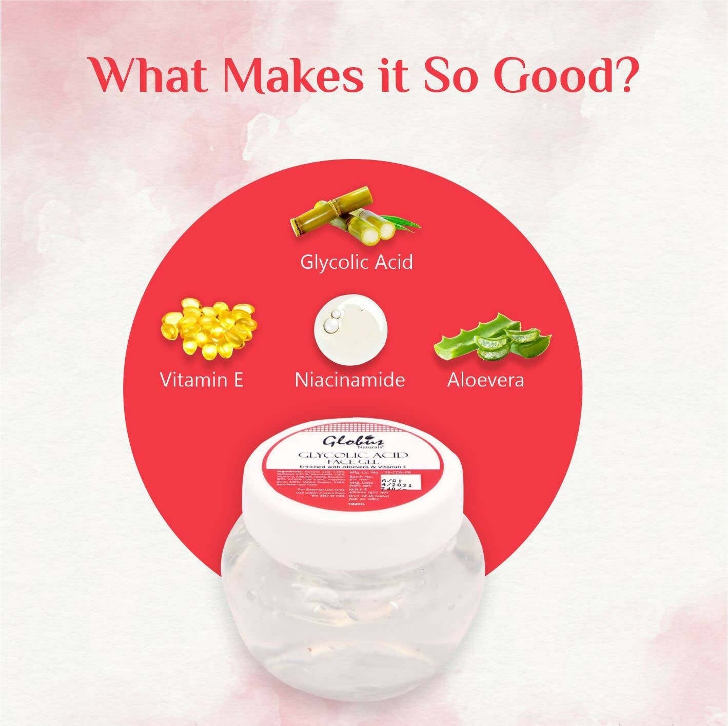 Globus Naturals Glycolic Acid Face Cream