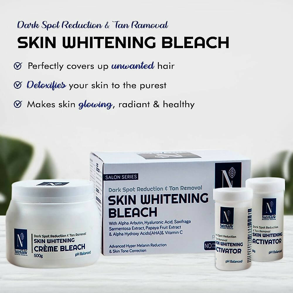 NutriGlow Advanced Organics Cream Bleach Kit - DrMediCart