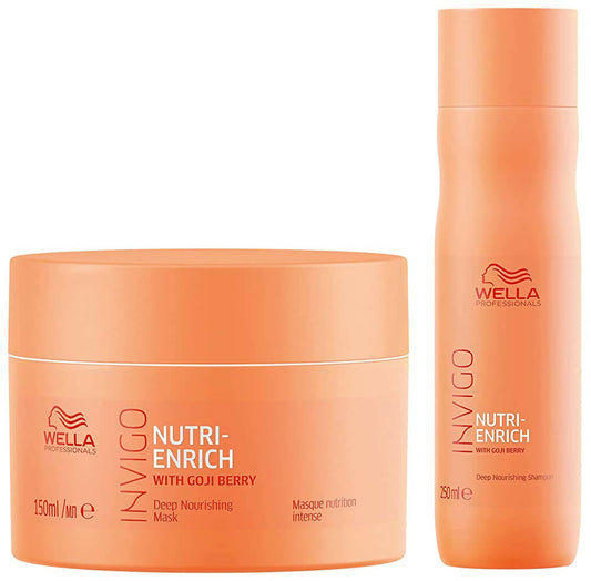 Wella Professionals Invigo Nutri Enrich Deep Nourishing Mask And Shampoo Combo