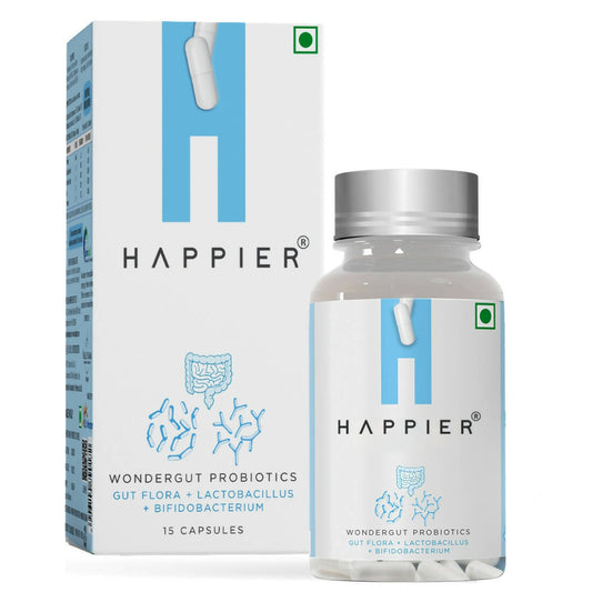 Happier Wondergut Probiotics Capsules