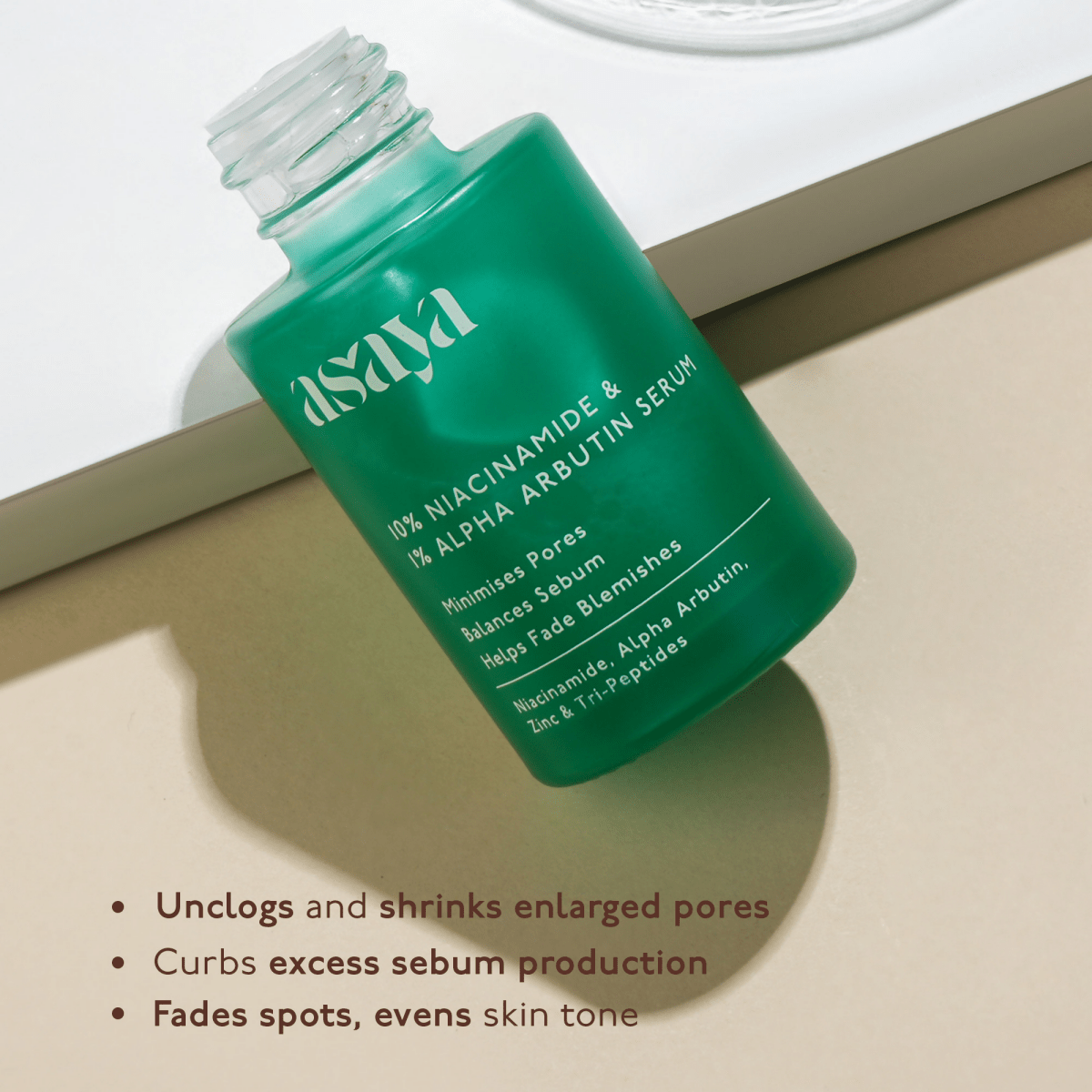 Asaya 10% Niacinamide & Alpha Arbutin Face Serum