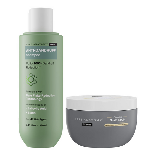 Bare Anatomy Expert Scalp Scrub & Anti Dandruff Shampoo Duo