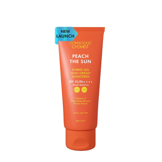 Conscious Chemist Peach The Sun Hybrid Gel Sunscreen SPF 50 PA ++++