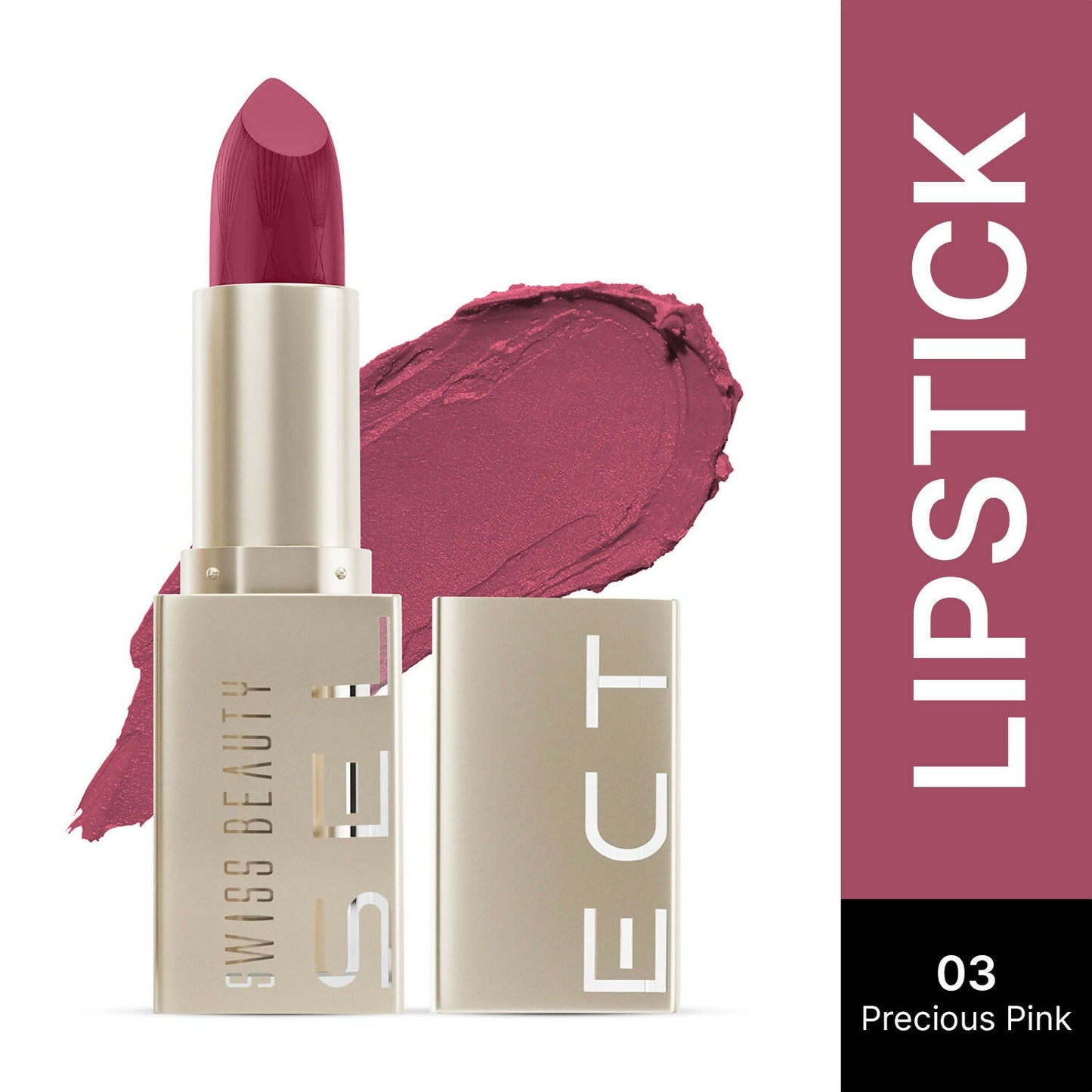Swiss Beauty Select Creme Touch Hydrating Lipstick - 3 Precious Pink