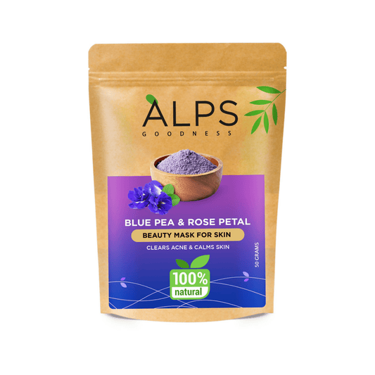Alps Goodness 100% Natural Blue Pea & Rose Petal Beauty Mask For Skin