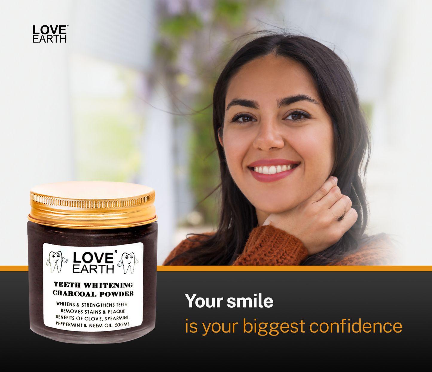 Love Earth Teeth Whitening Charcoal Powder