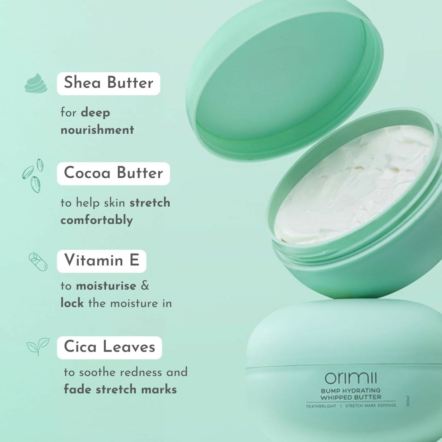 Orimii Bump Hydrating Body Butter for Reducing Stretch Marks