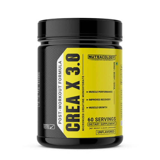 Nutracology Crea X 3.0 Micronized Creatine Powder Supports Athletic Performance & Power