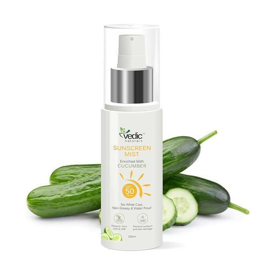 Vedic Naturals Sunscreen Face Mist with SPF 50 PA+++
