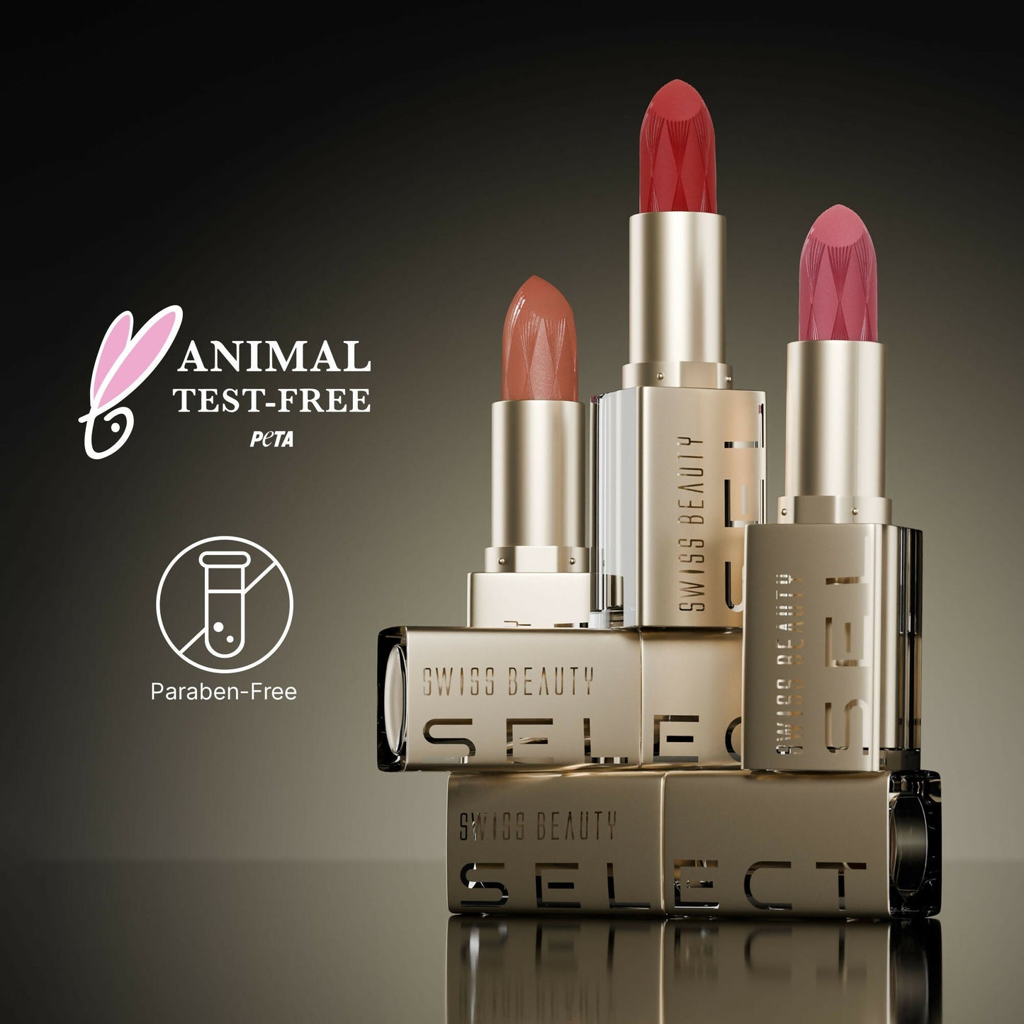Swiss Beauty Select Creme Touch Hydrating Lipstick - 3 Precious Pink