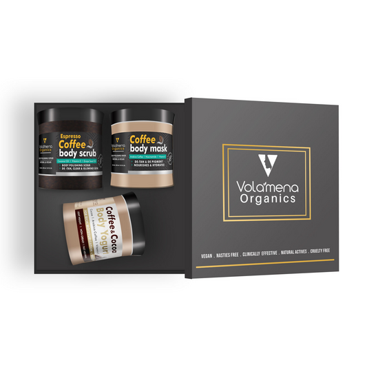 Volamena Organics Coffee De-Tan Body Polishing Kit