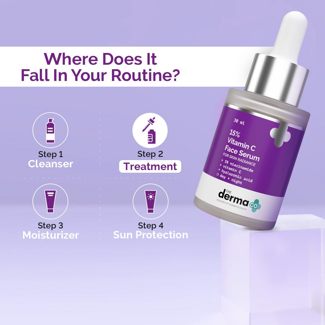 The Derma Co 15% Vitamin C Face Serum For Skin Radiance