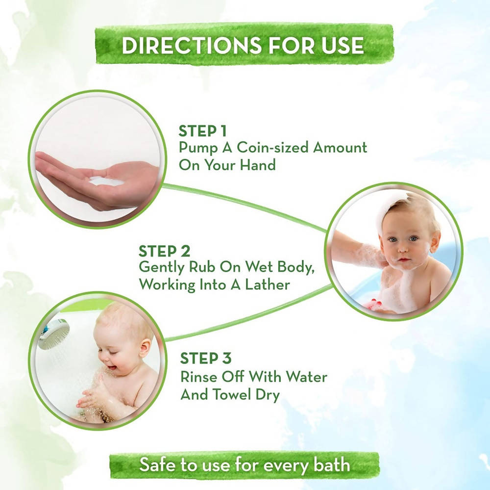 Mamaearth Milky Soft Baby Body Wash For Tear-Free Formula & Gently Cleanses Skin