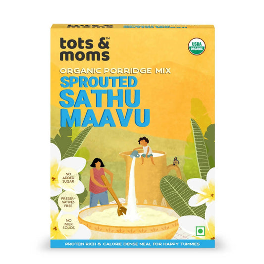 Buy Tots and Moms Organic Sprouted Sathu Mavu Porridge Mix from DrMediCart