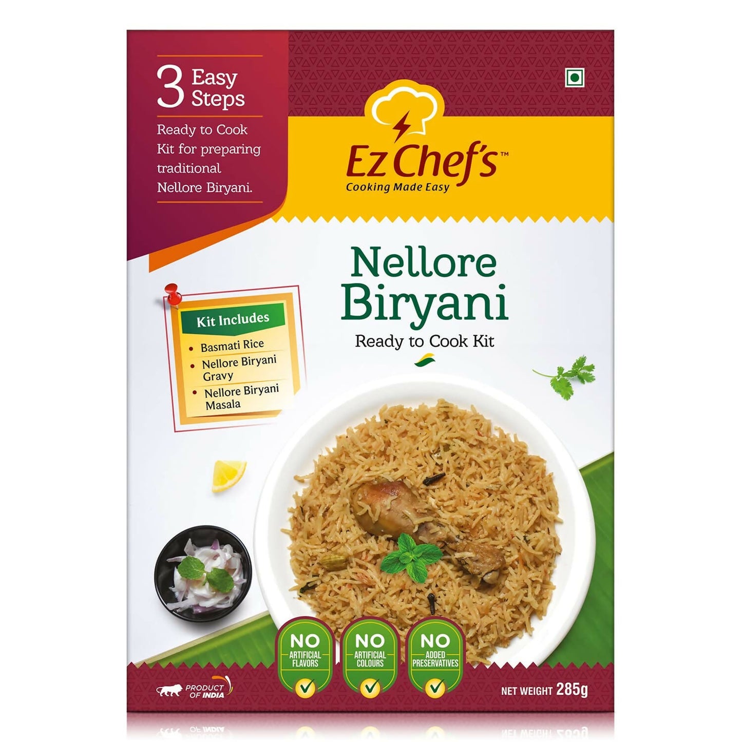 Ez Chef's Nellore Biryani Kit (Andhra Biryani) - Andhra's Famous Biryani