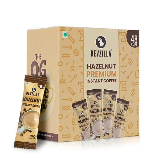 Bevzilla Instant Coffee Powder Sachets (Hazelnut)