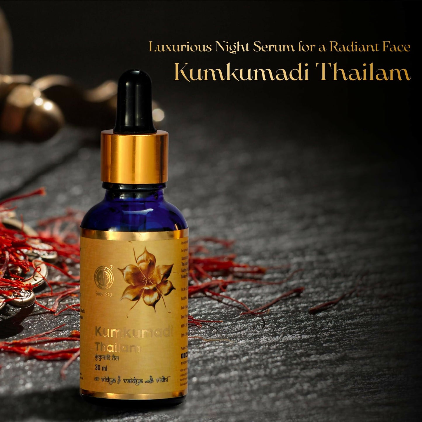 AVP Ayurvedic Kumkumadi Tailam, Brightening Night Serum