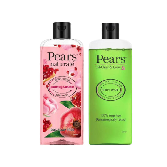 Pears Oil Clear & Glow And Naturale Brightening Pomegranate Body Wash Combo