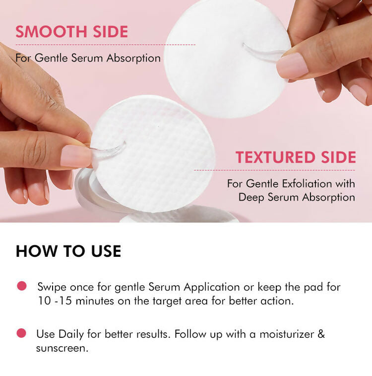 mCaffeine Clear Glow 2% Alpha Arbutin Kojic Acid Brightening Serum Pads