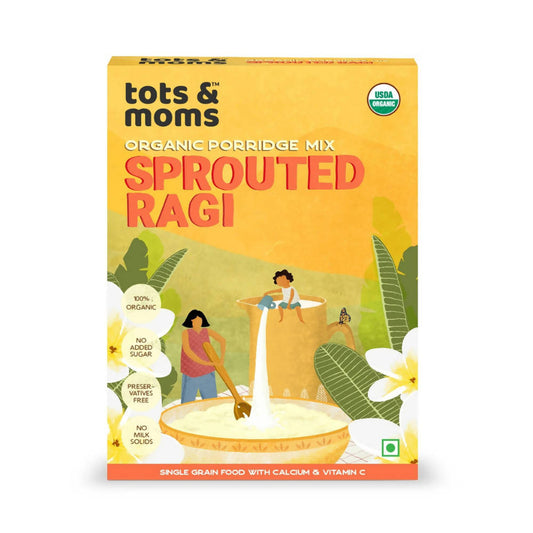 Buy Tots and Moms Organic Sprouted Ragi Porridge Mix from DrMediCart