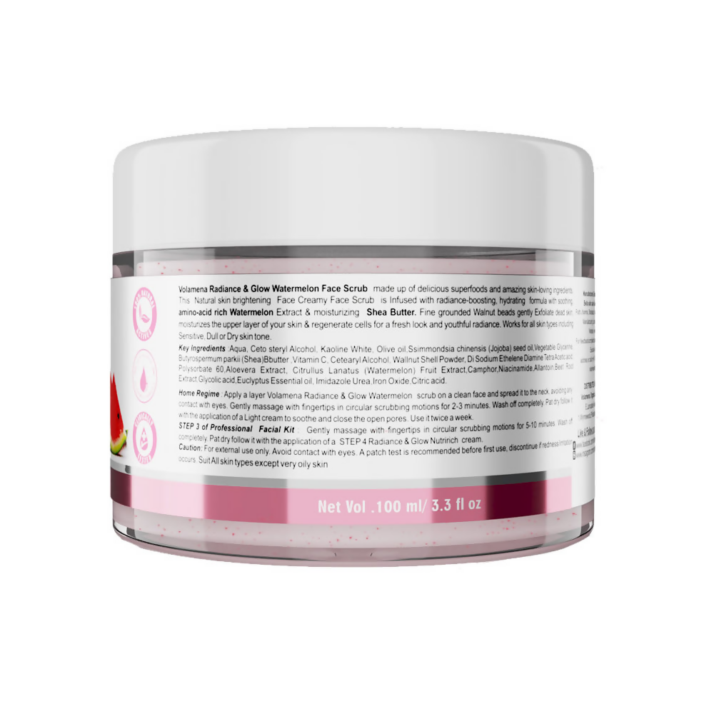 Volamena Radiance & Glow Watermelon Pink Face Scrub