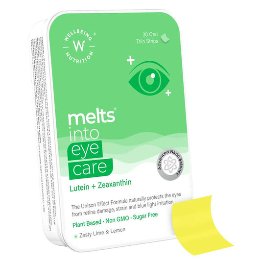 Wellbeing Nutrition Melts Eye Care Vitamins-Zesty Lime & Lemon Flavor