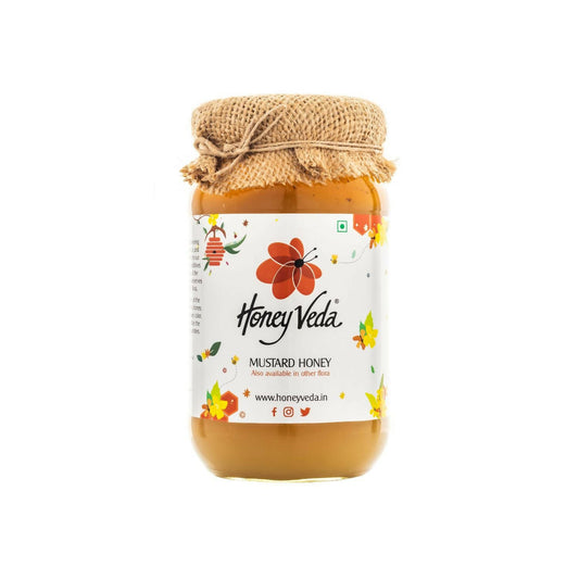 Buy HoneyVeda Premium Raw Mustard Honey from DrMediCart