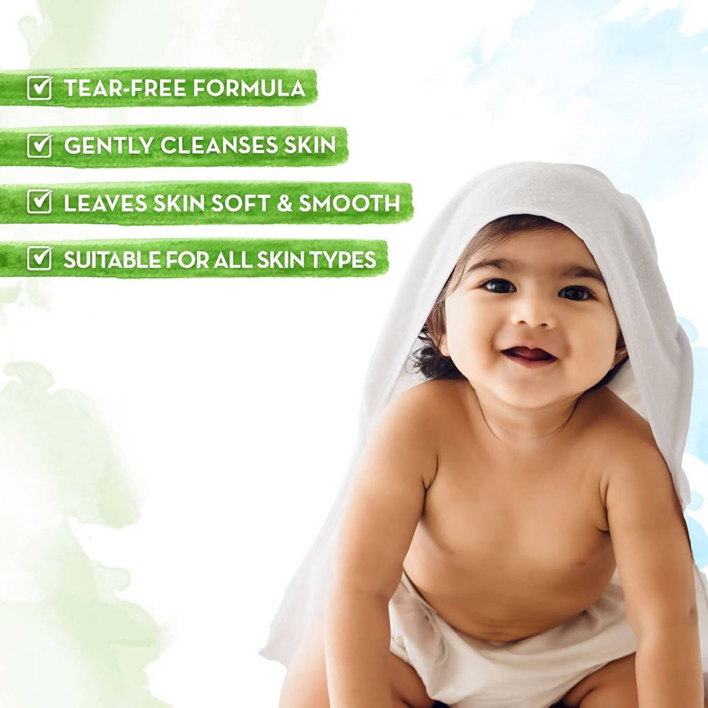 Mamaearth Milky Soft Baby Body Wash For Tear-Free Formula & Gently Cleanses Skin
