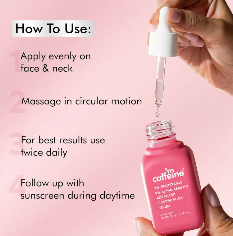 mCaffeine Clear Glow 3% Tranexamic, 2% Alpha Arbutin Advanced Pigmentation Serum