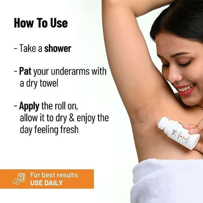 Chemist at Play UnderArm Roll On Woody Musk, Prevents Body Odour, Brightens Skin & Exfoliates Underarm