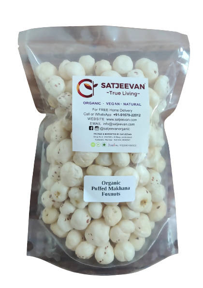 Satjeevan Organic Puffed Makhana Foxnuts