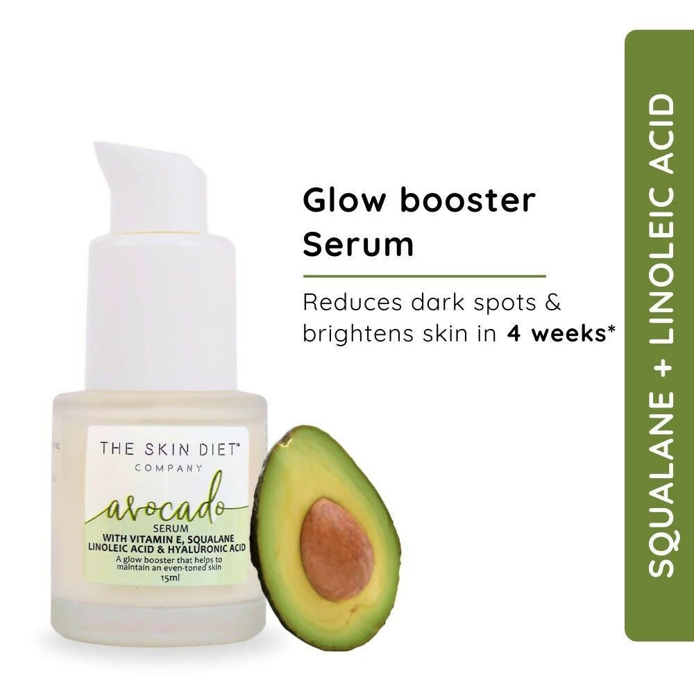 The Skin Diet Avocado Milky Glow Serum for Even Skin Tone with Hyaluronic Acid for Dull Skin