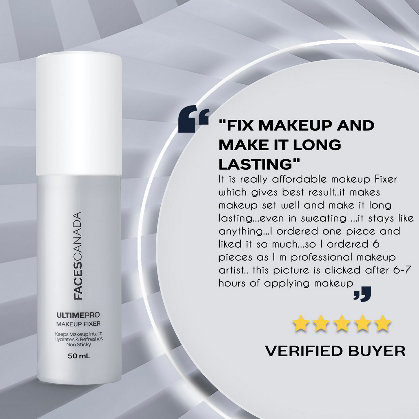 Faces Canada Ultime Pro Makeup Fixer For Long Lasting Makeup Setting Spray