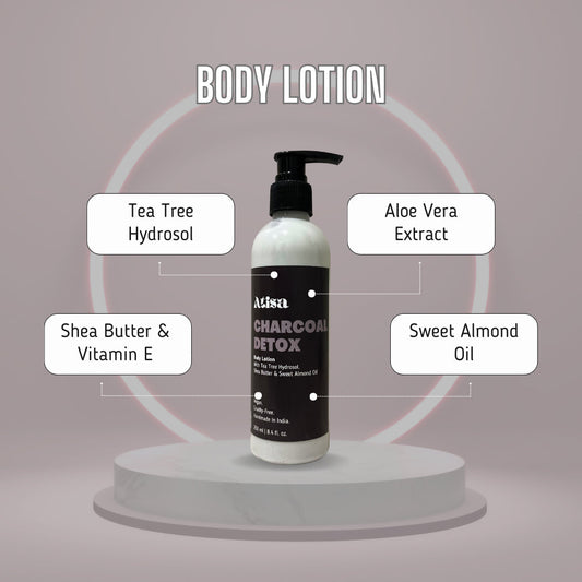 Buy Atisa Charcoal cleanse  Body Lotion from DrMediCart, Ship from India to USA