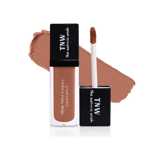 The Natural Wash Matte Velvet Longstay Liquid Lipstick - Nutty Nude