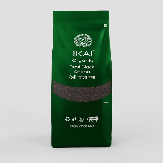 IKAI Organic Desi Black Chana (Bengal Gram)