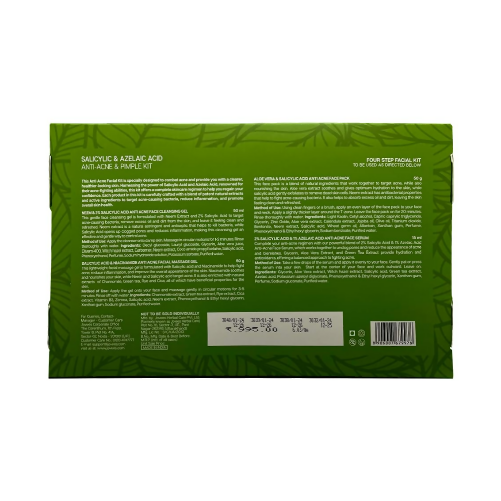 Jovees Salicylic & Azelaic Acid Anti-Acne & Pimple Facial Kit