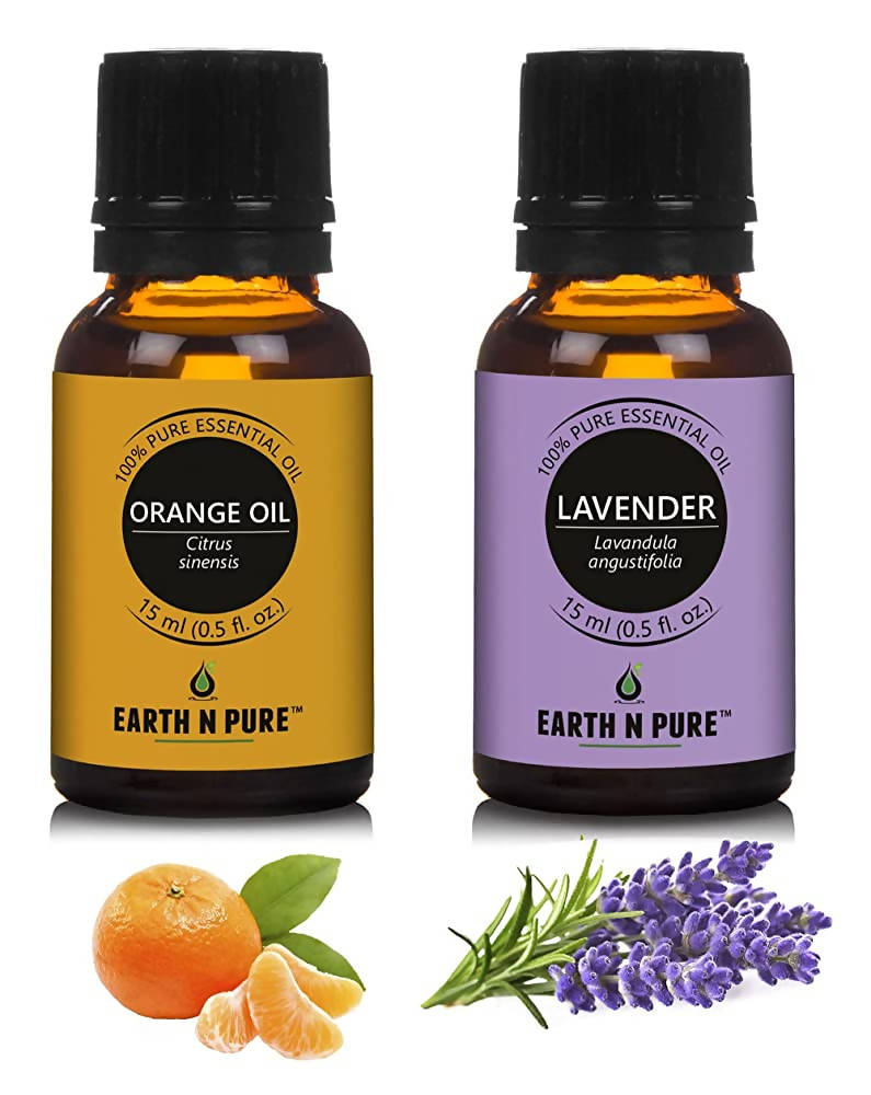 Earth N Pure Lavender & Orange Essential Oils