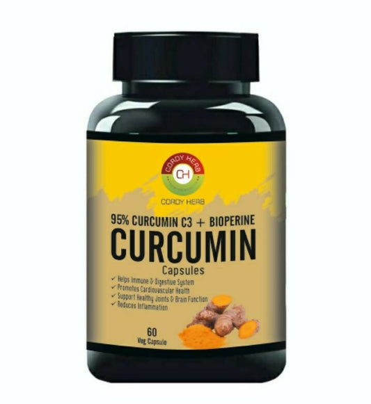 Cordy Herb Curcumin With Bioperine Extract Capsules
