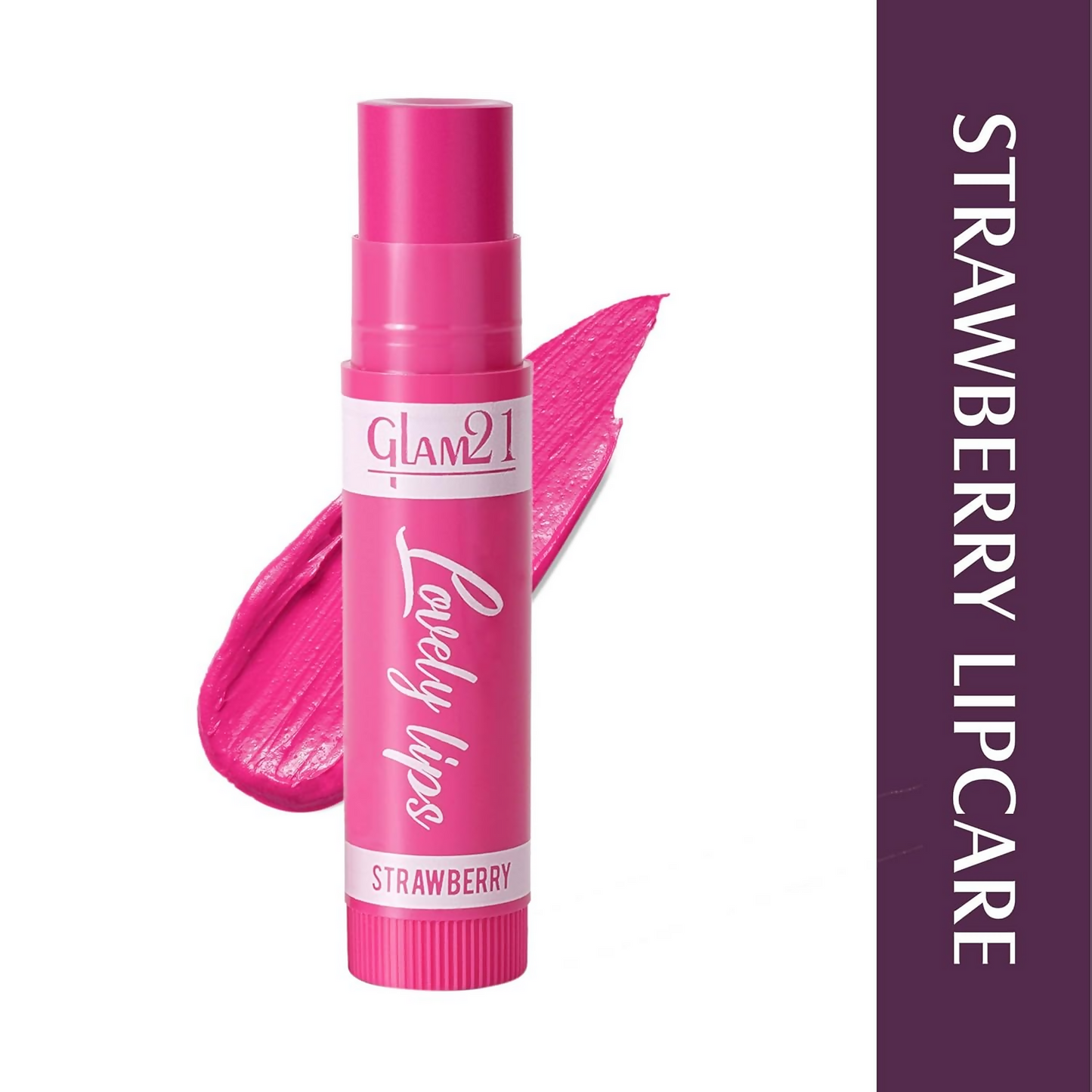 Glam21 Moisturizing Lip Balm Fruit Extract & Infused Active Ingredients - Strawberry