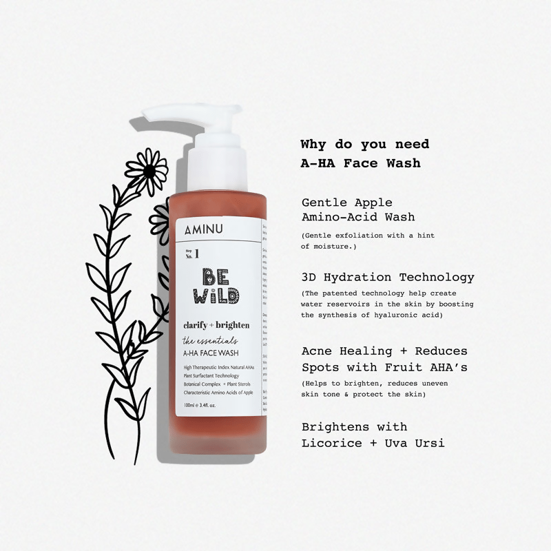Aminu A-HA Face Wash for Brightening & Oil Control